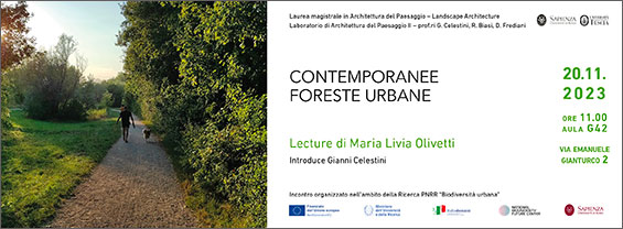 Lecture | CONTEMPORANEE FORESTE URBANE