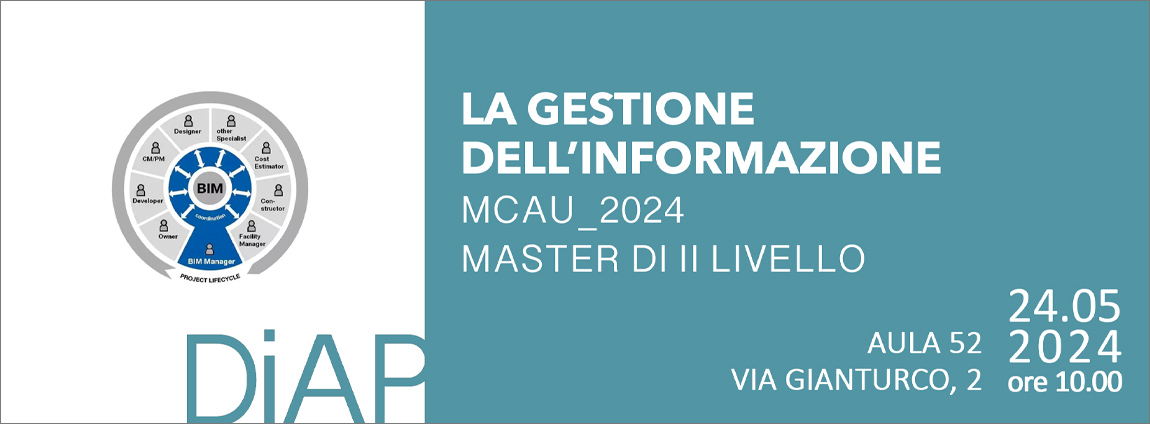 MASTER MCAU | La Gestione Dell'informazione