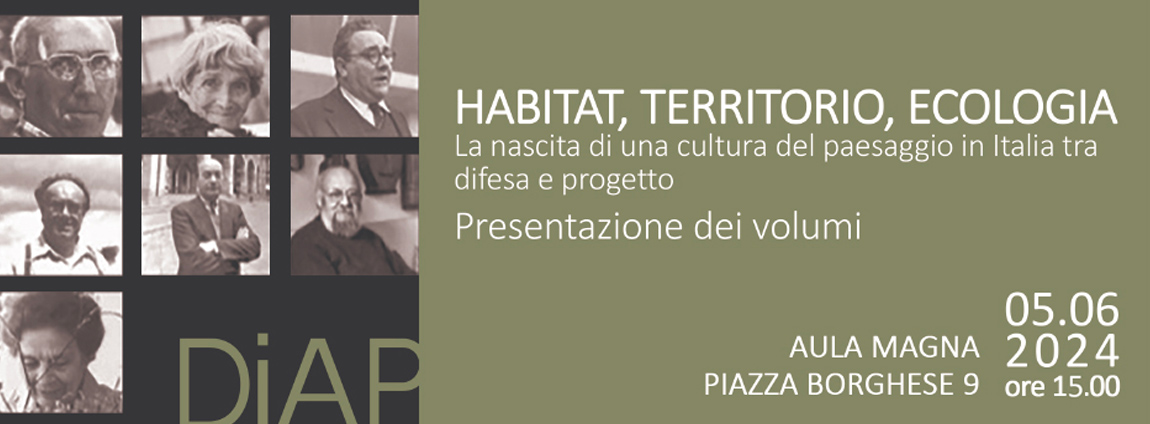 Presentazione Volumi | HABITAT,TERRITORIO,ECOLOGIA 