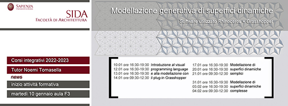 Centro S.I.D.A. 2022 - Modellazione generativa di superfici dinamiche