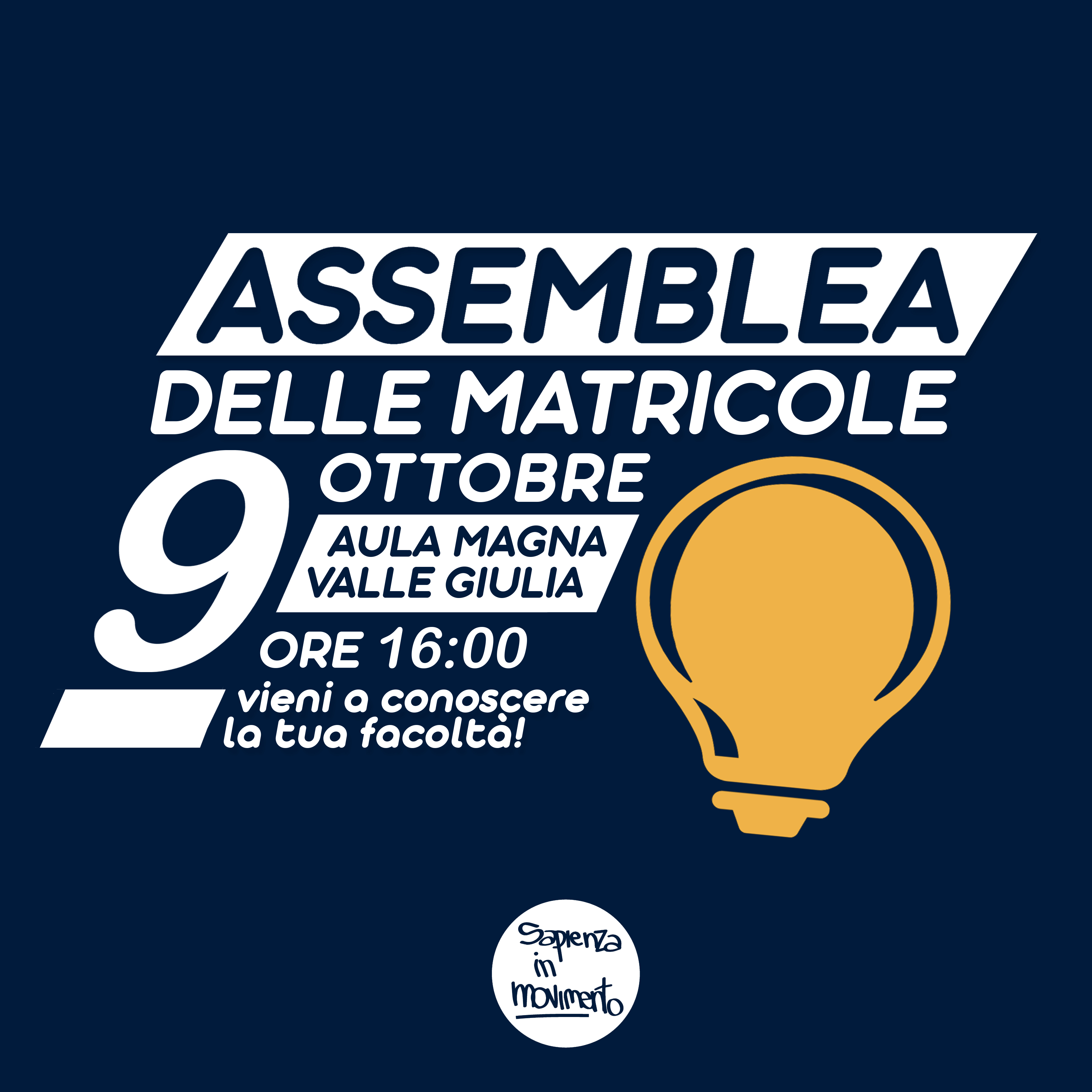 Assemblea delle Matricole 2019