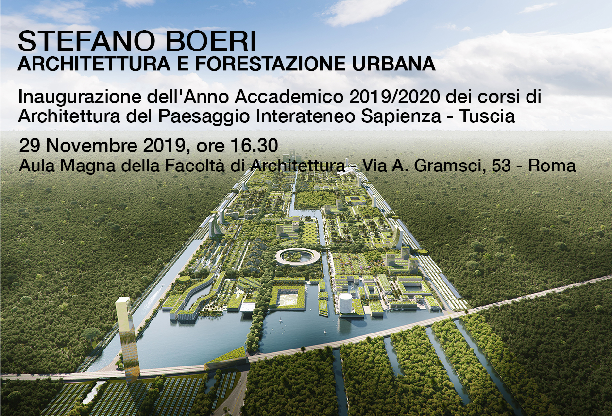 conferenza S. Boeri per l'inaugurazione A.A. dei corsi di paesaggio