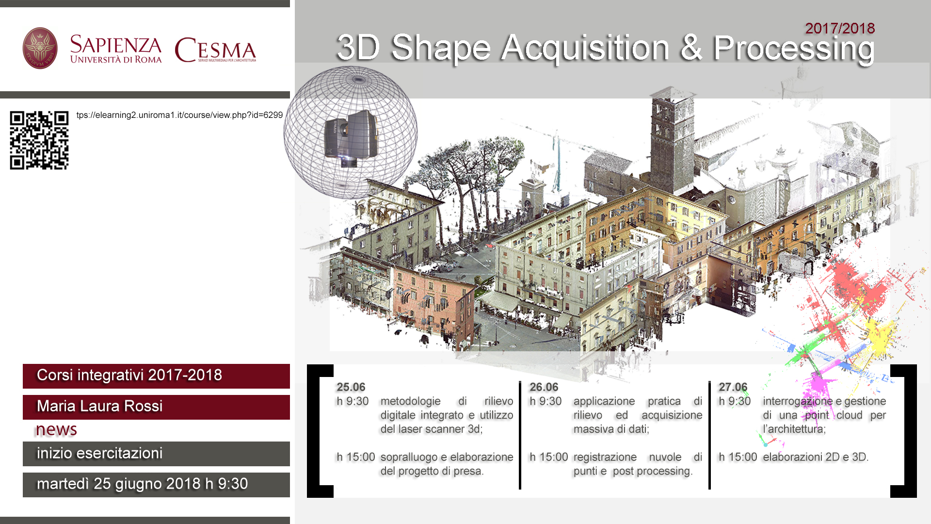 Corso Integrativo 3D Shape Acquisition & Processing