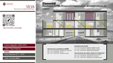 Elemental. Modellazione NURBS e Comunicazione del modello_II edizione