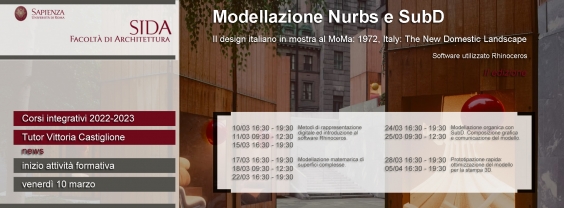 CENTRO S.I.D.A. - 2023 - MODELLAZIONE NURBS E SUBD