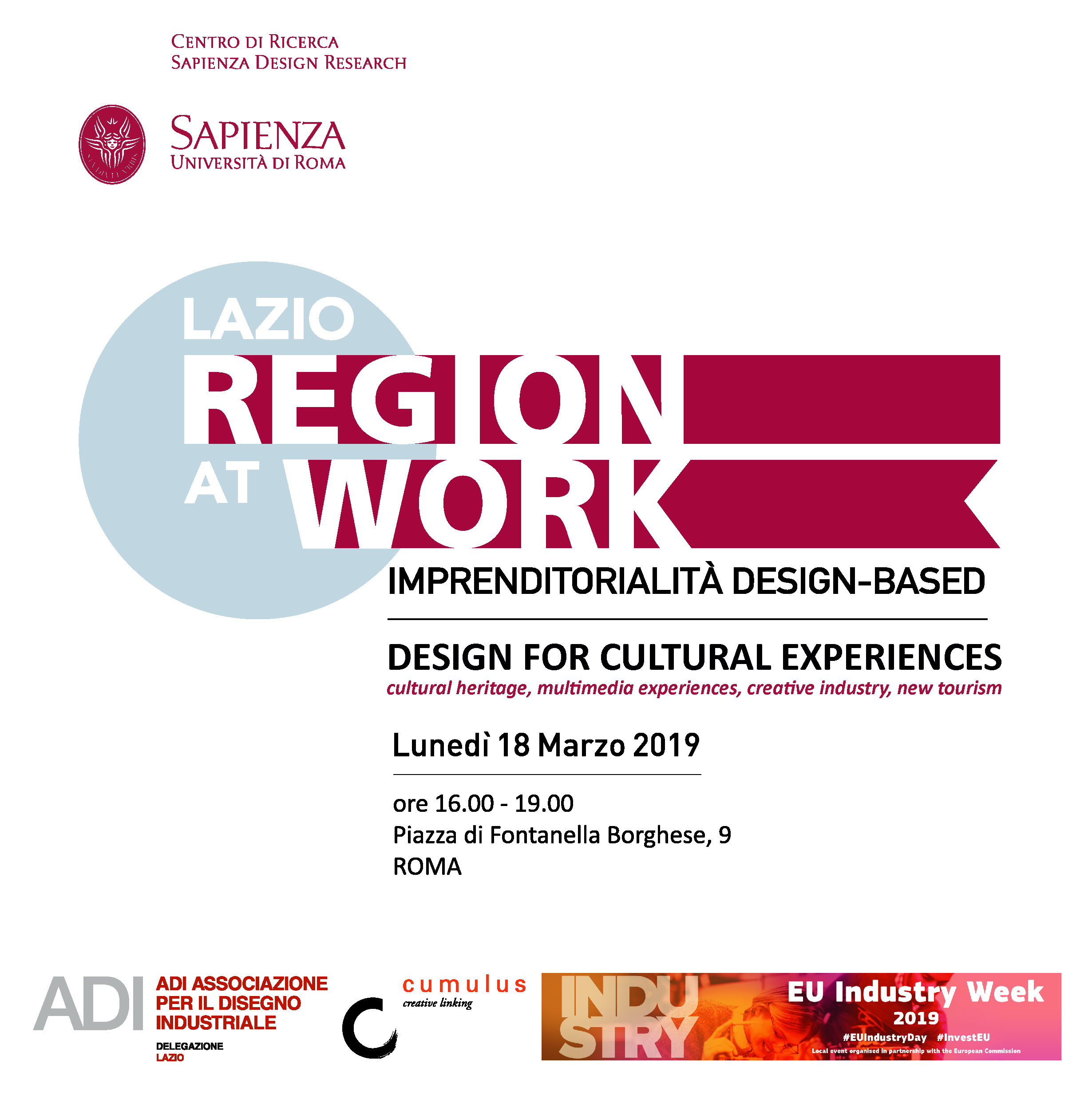 Lazio: Region at Work. Imprenditorialità Design-Based