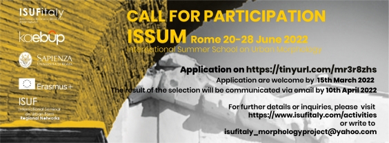 ISSUM International Summer School on Urban Morphology