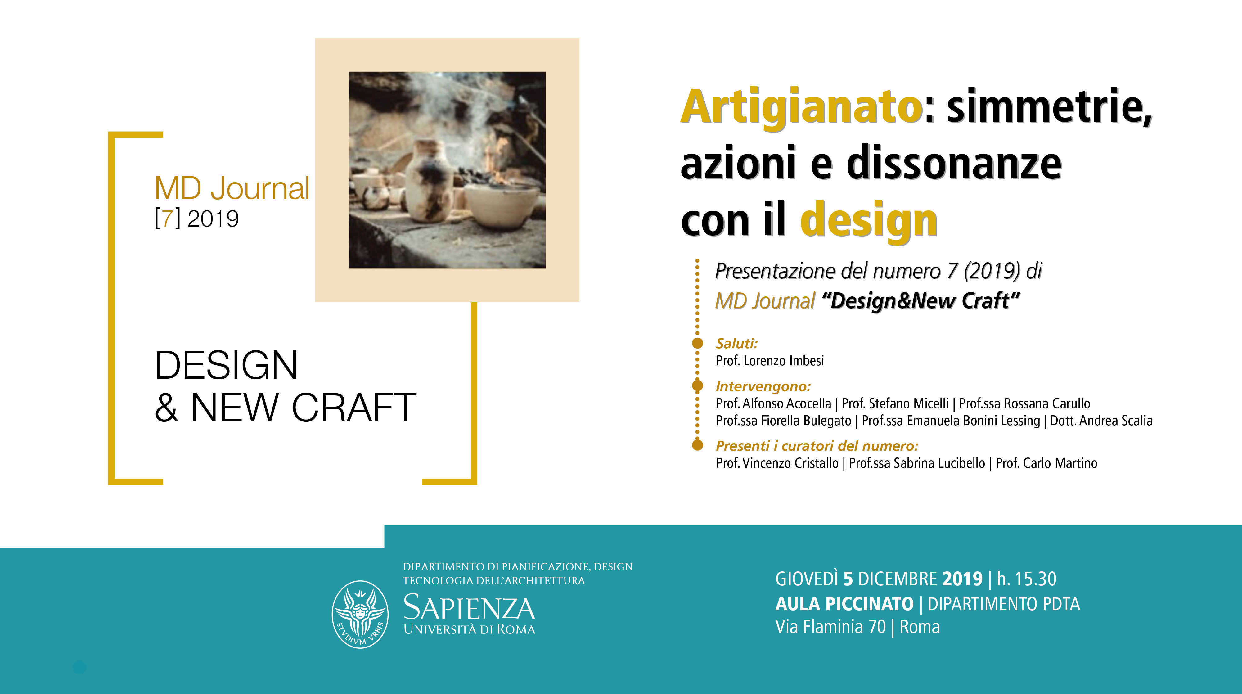 Artigianato: simmetrie, azioni e dissonanze con il design