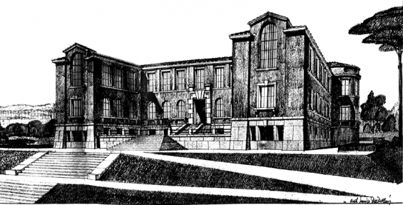 Enrico Del Debbio - Carboncino su lucido (1930)