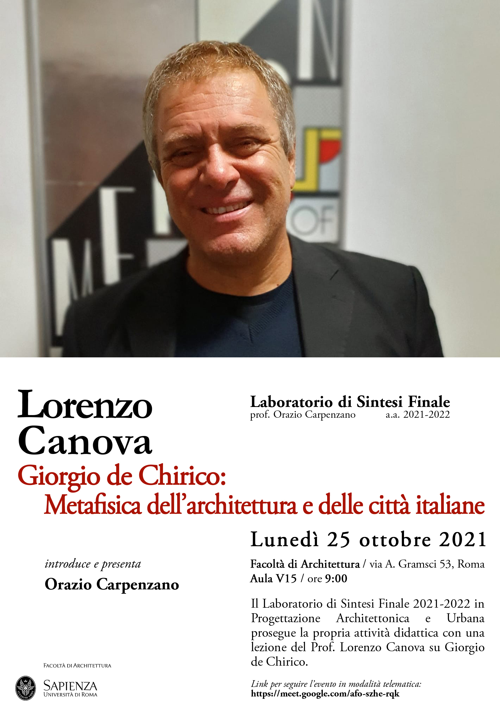 Lecture - Lorenzo Canova 25-10-2021 Lecture - Lorenzo Canova 25-10-2021