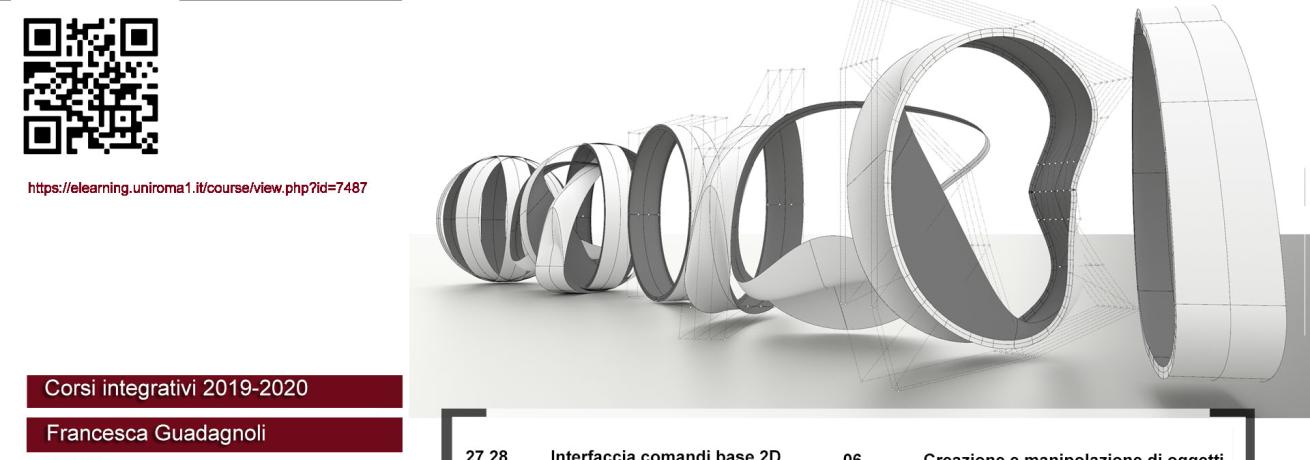 CORSO INTEGRATIVO Dalla FORMA all'ARCHITETTURA CORSO INTEGRATIVO Dalla FORMA all'ARCHITETTURA