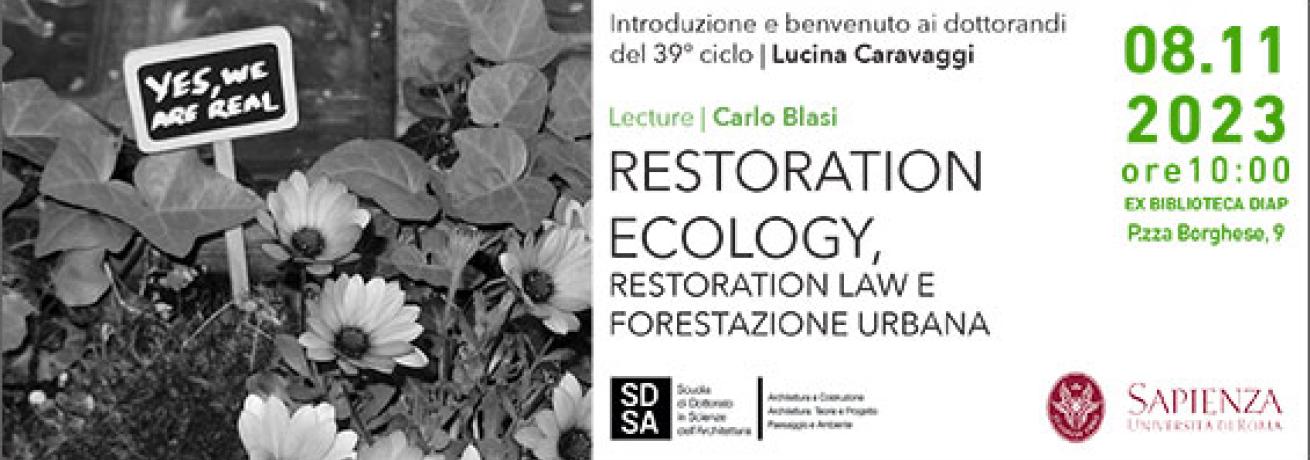 LECTURE | RESTORATION ECOLOGY