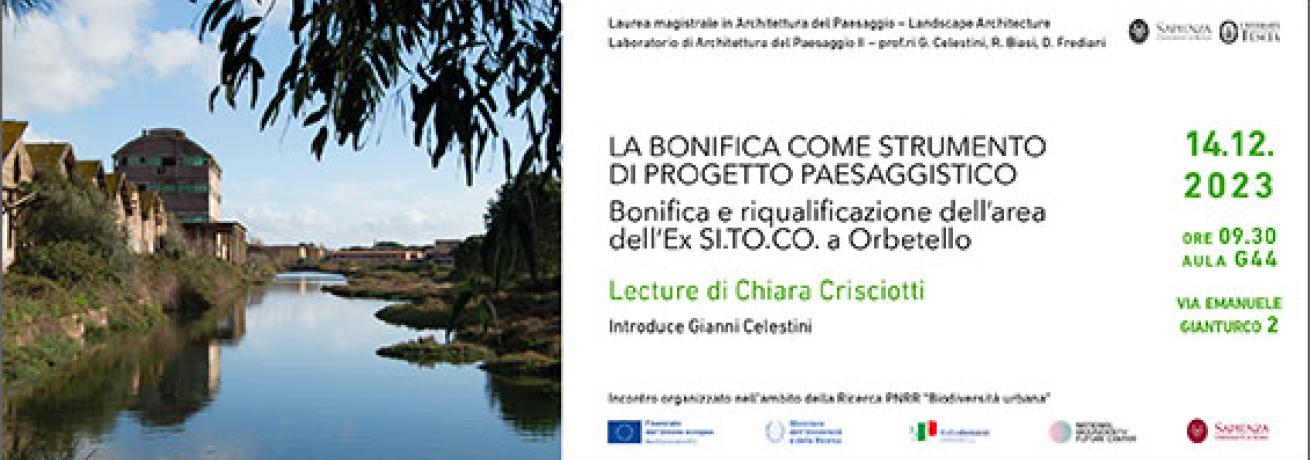 LECTURE | LA BONIFICA COME STRUMENTO DI PROGETTO PAESAGGISTICO
