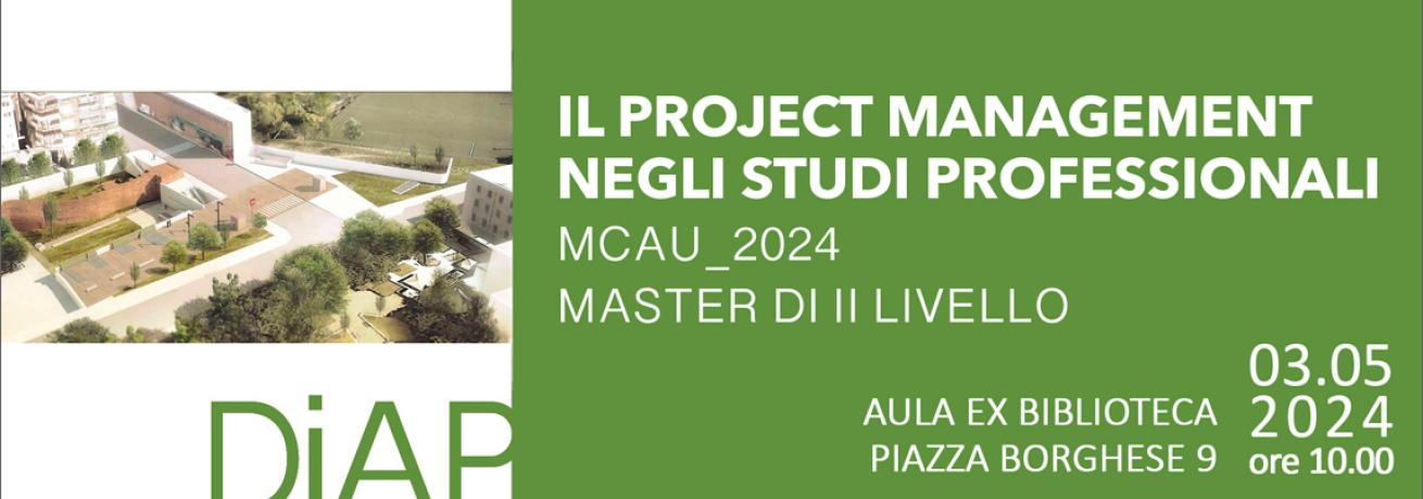 Master MCAU | Il Project Management Negli Studi Professionali