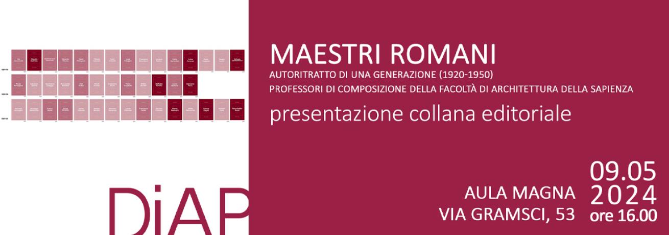 PRESENTAZIONE COLLANA EDITORIALE | Maestri Romani