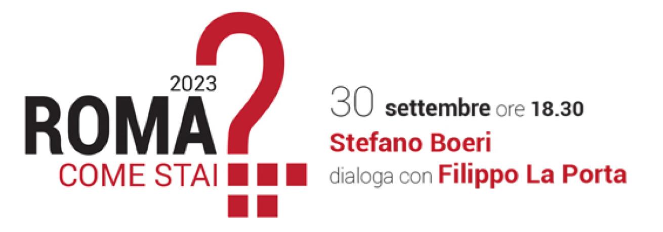 ROMA COME STAI? 2023 - EVENTO DEL 30-09-23