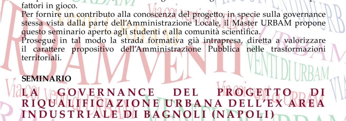 La riqualificazione dell'ex area industriale di Bagnoli (NA)