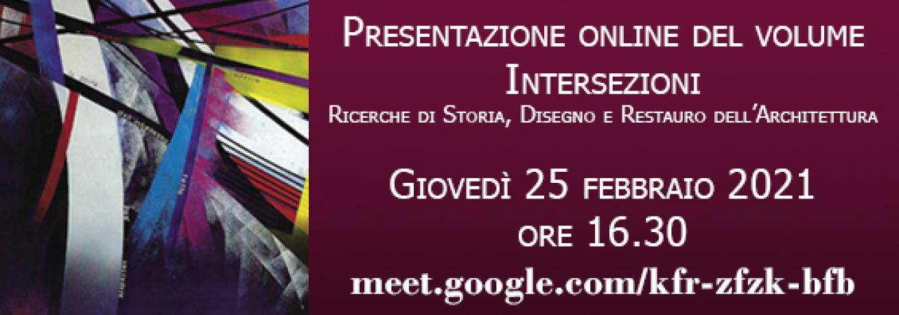 Presentazione del volume 'Intersezioni'