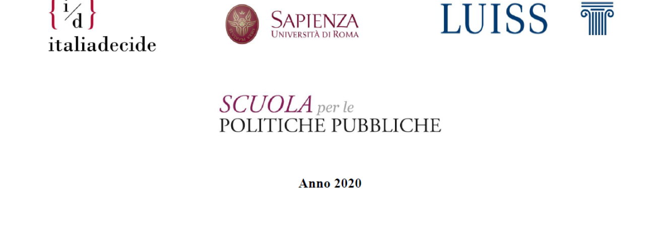 italiadecide: Scuola per le Politiche Pubbliche 2020