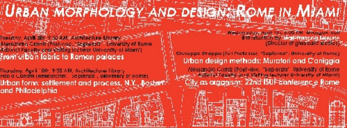 Urban morphology and design