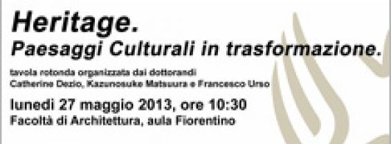 Heritage. Paesaggi culturali in trasformazione