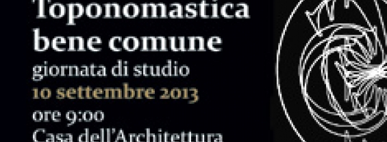 toponomastica bene comune