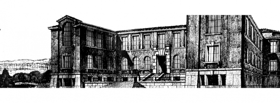 Disegno della facoltà di architettura Valle Giulia