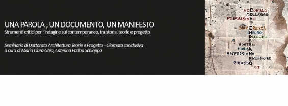 Una parola, un documento, un manifesto